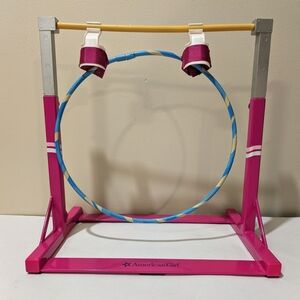 American Girl Doll Gymnastics Training Bar & Rhythmic Hoop Set